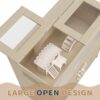 Hamster Cage, Rat Cage Wood With Independent Storage Cabinet, House For Ch" illa With Guinea Pig Hutch And Bridge, Easy View Acrylic Panels, Living Habitat X-Large - Teak - Image 6