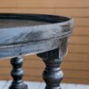 Round 3 Tiered Side Table With Rattan Shelf - Black - Image 11