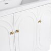 Modern Freestanding Bathroom Vanity With Soft Close Cabinet Doors - White - Image 14