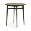 Outdoor Rustic Acacia Wood Bar Table With Slat Top - Teak - Image 9