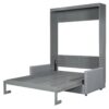 Full Size Murphy Wall Bed With Cushion - Gray - Image 2