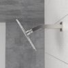 Premium 6" Shower Arm With Flange, Stainless Steel Construction - Brushed Nickel - Image 4