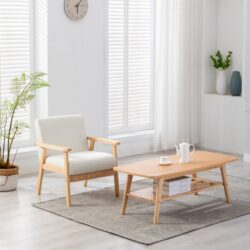 Bahamas - Coffee Table And Chair (Set of 2) - Beige