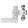 Alu - Adjustable Trailer Drop Hitch With 2" Receiver, 6" Adjustable - Silver - Image 5