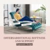 Velvet Chaise Lounge Indoor, Button Tufted Upholstered Chaise Lounge Chair With Pillow - Teal - Image 6
