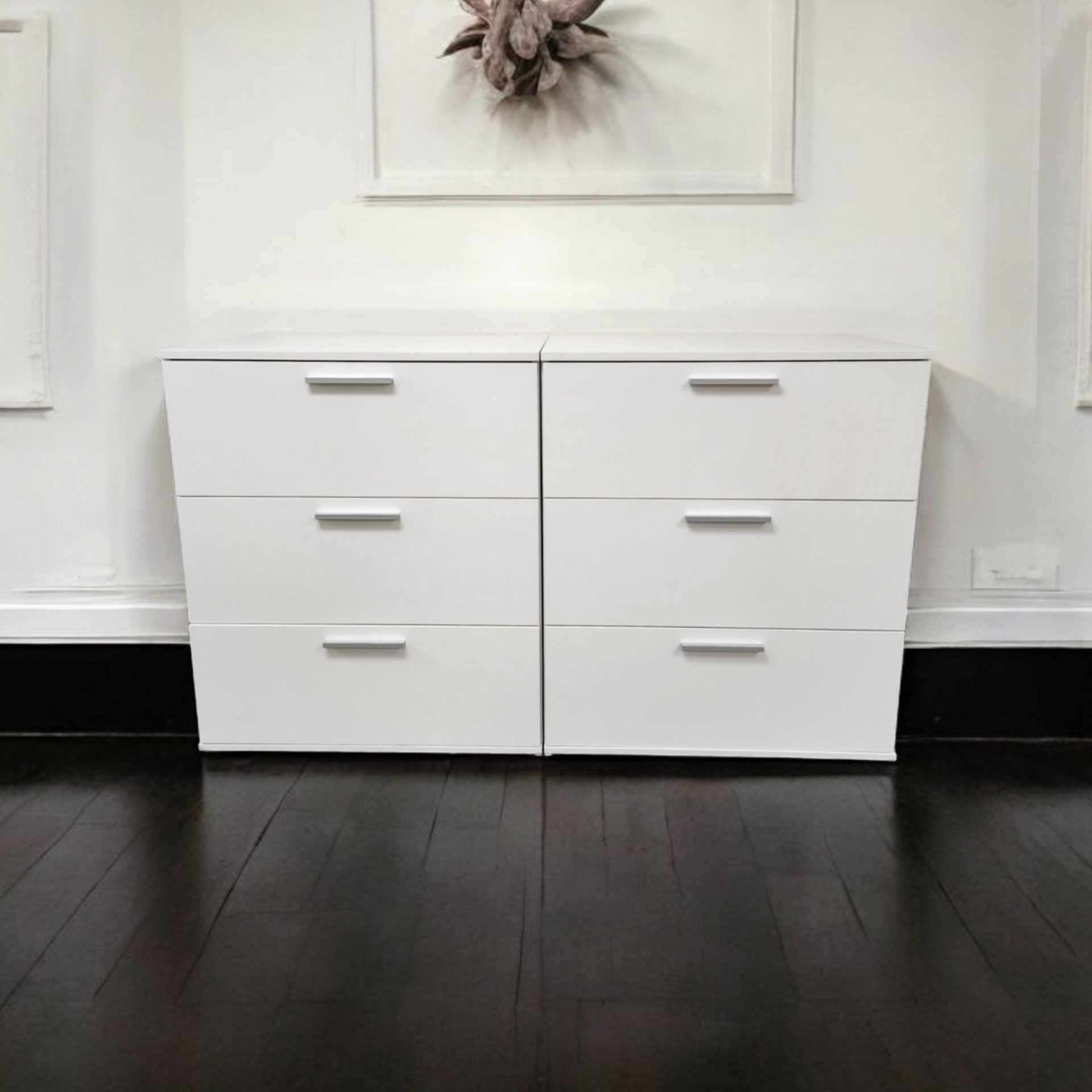 Morgan - 3 Drawer Modular Jumbo Chest In Wood Transformable Storage Solution - White - Image 2