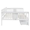 Full Size Daybed With 2 Drawers, Slat Support - White - Image 6