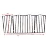 Pet Gate Dog Gate For Doorways, Stairs Or House Freestanding Folding - Dark Brown - Image 3