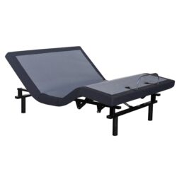 Bt2000 - California King Adjustable Bed Base With Full-Range Positions Adjustment - Blue / Gray