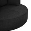 360 Degree Swivel Accent Barrel Chair With Removable Pillows - Black - Image 17