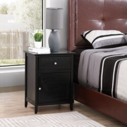 Izzy - Nightstand For Modern Spaces - Black