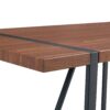 Industrial Rectangular Color Wood Grain Dining Table For 4 - 6 People, Kitchens, Patios, Dining Rooms - Walnut - Image 12