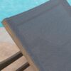 Summerland Chaise Lounge Dark Mesh Outdoor Seating - Dark Gray - Image 4