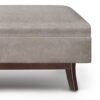 Owen - Rectangular Storage Ottoman - Distressed Gray Taupe - Image 5