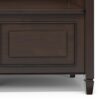 Connaught - Wide Entryway Storage Bench - Chestnut - Image 9