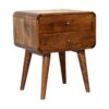 Curved Nightstand - Chestnut - Image 4