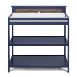 Connelly - Changing Table - Midnight Blue / Vintage Walnut