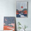 Rectangular Tassel Print Wall Art, Home Decor For Living Room Bedroom Office Hallway - Multicolor - Image 7
