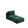 Compressed Sofa, Single Chaise Longue, Movable Ottoman For Living Room - Green - Image 13