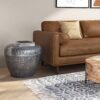 Preston - Metal Side Table - Antique Silver - Image 8