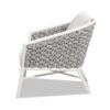 Rowan - Rope Barrel Back Patio Accent Arm Chair (Set of 2) - Optic White - Image 4