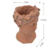 D7X11" Visage Head Bust Planter - Brown - Image 3