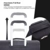 3 Piece Set (18/Travelbag/Toiletry Bag), Softshell Suitcase Spinner Wheels Terylene Polyester Luggage Sets Carry On Suitcase Luggage Lightweight Durable Suitcase - Black - Image 14