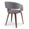 Lowell - Bentwood Dining Chair - Light Gray - Image 3