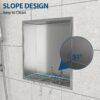 Modern Stainless Steel Shower Niche 12" X 12" For Bathroom And Kitchen - Brushed Nickel - Image 6