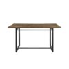 Modern Industrial Rectangle Dining Table - Rustic Oak - Image 2