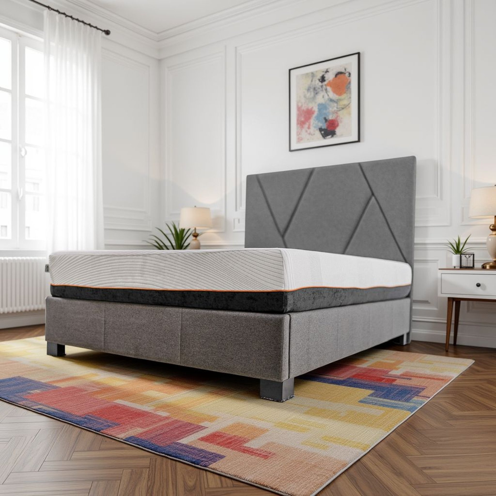 Regen - 10" Full Size Cooling Copper Infused Memory Foam Mattress - White - Image 9