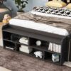 Full Bed With Bookcase Headboard, Under Bed Storage Drawers And Bed End Storage Case - Espresso - Image 4