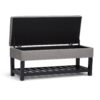 Lomond - Storage Ottoman Bench - Dove Gray - Image 2