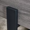 Rustic Wood Grain Coffee Table With Black Metal Legs Elegant Natural Wood Tones - Gray - Image 11