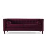 Jack - Modern Tuxedo Tufted Sofa - Burgundy - Image 4