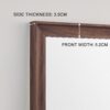 Vintage Full Length Mirror Wall Mounted With Faux Wooden Frame - Brown - Image 7
