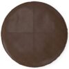 Brody - Round Coffee Table Pouf - Distressed Dark Brown - Image 4