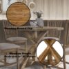 Wallace II - 5 Pieces Dining Room Set - Oak - Image 11