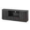 Modern Wavy TV Stand Rounded Sideboard With Storage Cabinet - Black - Image 6
