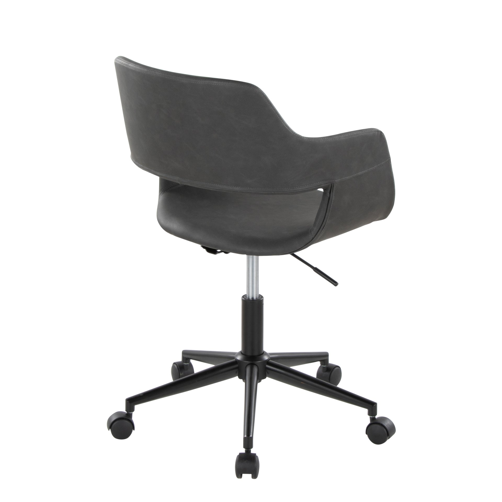 Margarite - Contemporary Task Chair - Black / Gray - Image 3