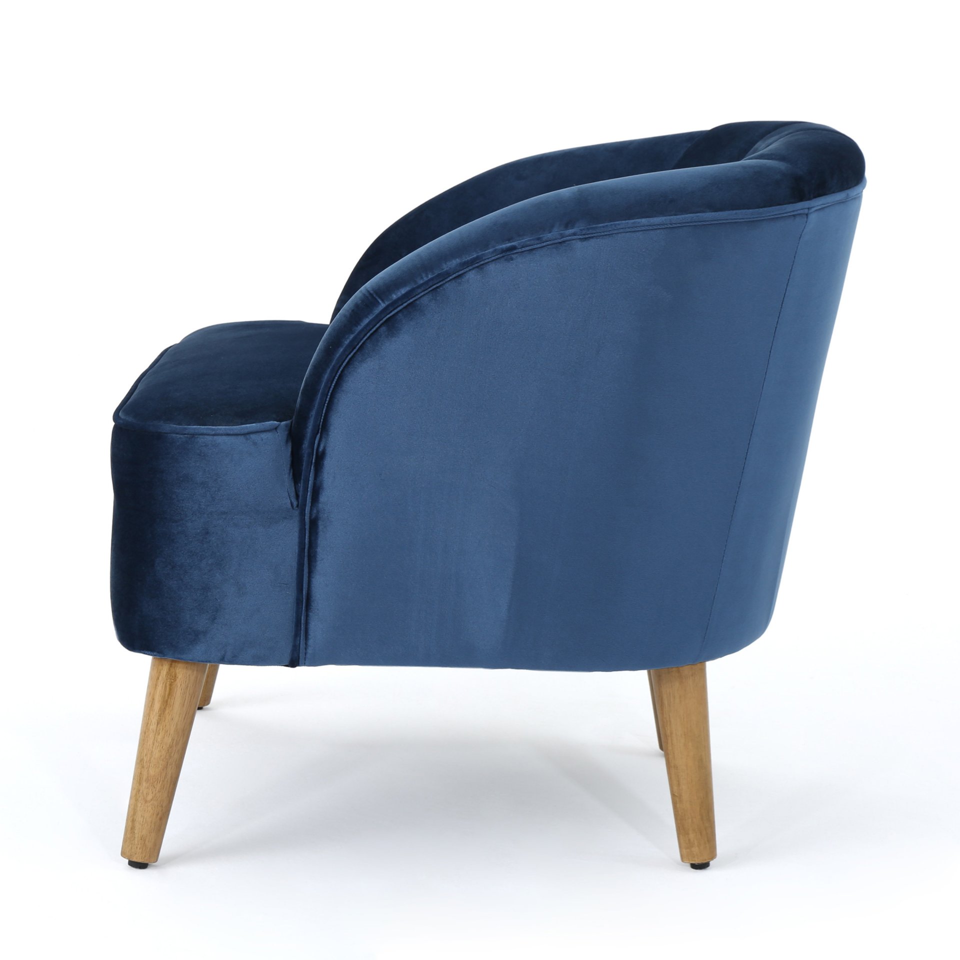 Accent Chair, Club Armchair, Modern Reading Chair - Antique Navy Blue - Image 6