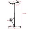 Professional Drywall Lift Panel Hoist Jack Lifter, Sturdy Welded Steel - Black - Image 14