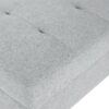 Classic Ottoman With Cushioned Top And Birch Wood Legs - Gray - Image 9