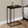 Accent Table, C - Shaped, Contemporary & Modern - Espresso - Image 3