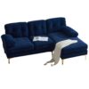 Modern L Shaped Sectional Sofa For Living Room And Bedroom - Blue - Image 10