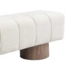 Upholstered Entryway Bench Ottoman - Beige - Image 9