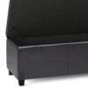 Avalon - Extra Large Storage Ottoman Bench - Tanners Brown - Image 4