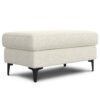 Ava - Mid Century Sofa With Ottoman Set - Cream - Image 4