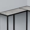 Corner Accent Console Table For Entryway, Contemporary Stylish - Gray - Image 2