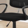 Office Chair, Adjustable Height, Swivel, Ergonomic, Armrests, Mesh, Contemporary / Modern - Black - Image 9